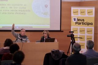 Imatge d'arxiu d'un taller participatiu a l'antic hospital el març passat a l'edició 2018 dels Pressupostos participatius