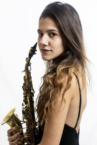 Foto saxofonista Eva Fernández 