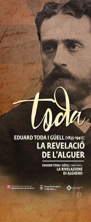 Cartell de l'exposició sobre Eduard Toda que es podrà veure a l'Alguer