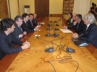 Reunió de la delegació de l'estat brasiler de Santa Caterina amb l'alcalde de Reus.