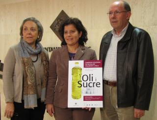 Roda de premsa de presentació de la campanya «Oli i sucre»