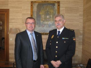 L’alcalde rep el nou comissari del Cos Nacional de Policia de Reus