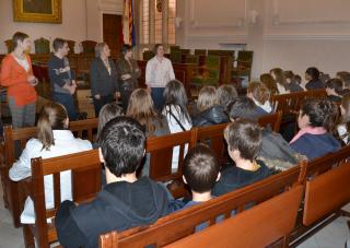 Recepció als alumnes del Lycée St. Louis, de Tournon Sur Rhone