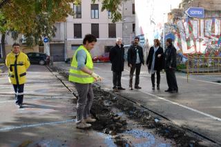 L’àrea de zona blava de la Riera Miró es reforma per convertir-se en un «smart city lab» en temes de mobilitat