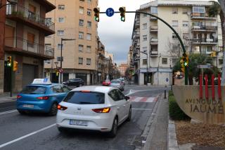 Foto de la cruïla de les avingudes de Pere el Cerimoniós i de Jaume I