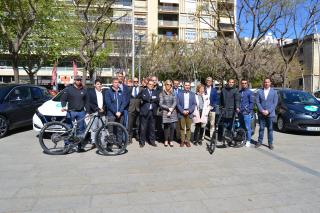 Foto de la roda de premsa amb els expositors