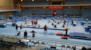 Participants als Jocs del Mediterrani al Pavelló Olímpic de Reus