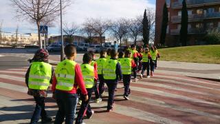 Foto d'una activitat de mobilitat segura