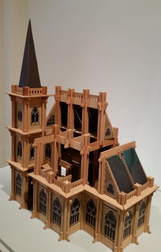 Imatge d'un joc de construcció de l'exposició 