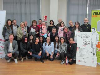 Foto d'arxiu de la presentació de parelles lingüístiques, al CN Reus Ploms