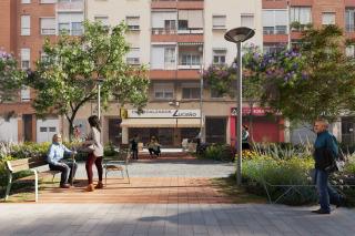 Imatge virtual de la transformació del carrer de l'Escultor Rocamora