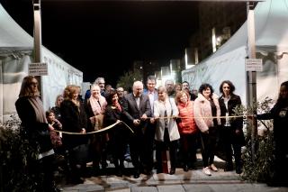 L'alcalde en el moment d'inaugurar la Festa de l'Oli
