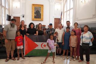 Rebuda institucional dels infants sahrauís que participen en el projecte 