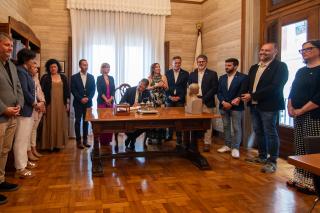 Visita institucional del conseller d'Empresa i Treball, Miquel Sàmper Rodríguez
