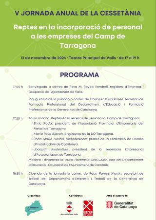 Programa V jornada anual Cessetània