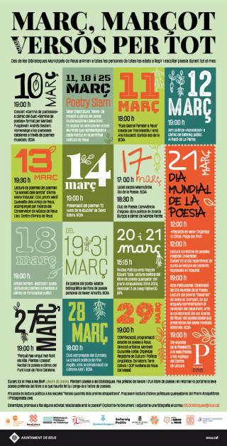 Cartell Març Marçot versos per tot 2025