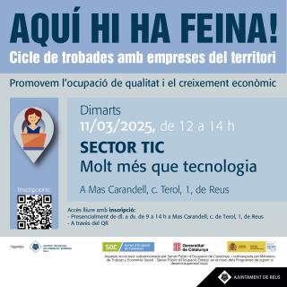 Cartell Aquí hi ha feina 2025