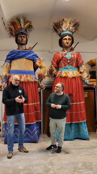 Presentació de la reconstrucció del bust del gegant Indi