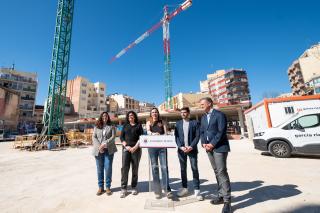 Visita d'obres al complex Riera