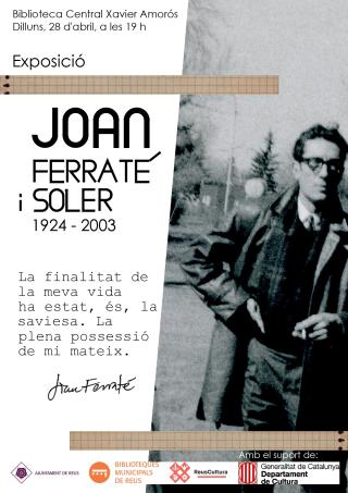 Cartell exposició Ferraté
