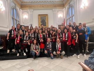 Recepció al Reus Femení pujada a Tercera RFEF