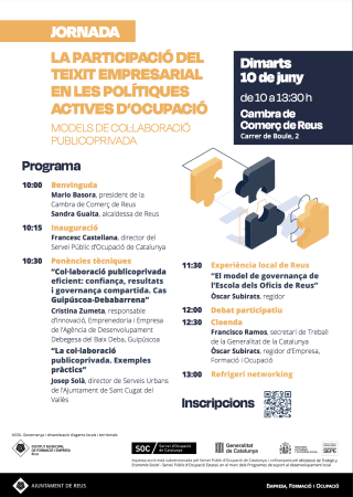 Cartell jornada col·laboració publicoprivada
