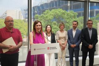 Roda de premsa de presentació de la sessió de retorn del procés d'escolta activa sobre la transformació del Carrilet