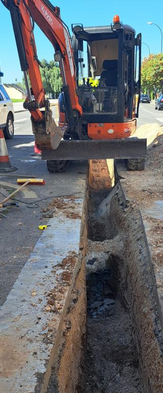 Obres d'Aigües de Reus al carrer de Milà i Fontanals