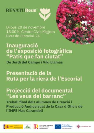 Cartell de l’exposició “Patis que fan ciutat”