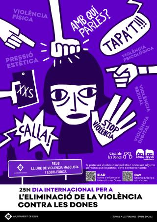 Cartell del Dia Internacional per a l'Eliminació de la Violència contra les Dones 2025