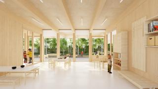 Imatge virtual del projecte de l'escola bressol municipal L'Ametller