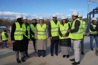Visita a les obres de l'estació de Bellissens