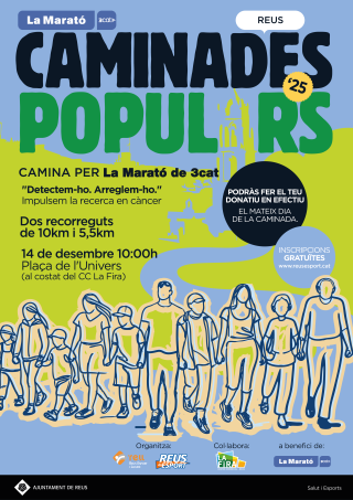 Cartell Caminada per la Marató 2025