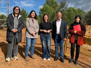 Roda de premsa de les obres de soterrament de les torres d'El Pinar