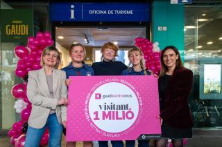 Rebuda de les visitants 1 milió del Gaudí Centre