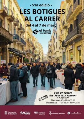 Cartell 51a edició de Les Botigues al Carrer