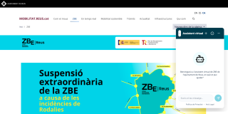 Xatbot al web de la ZBE