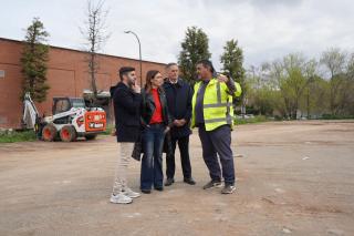 Obres a l'aparcament dissuasiu del carrer de Múrcia