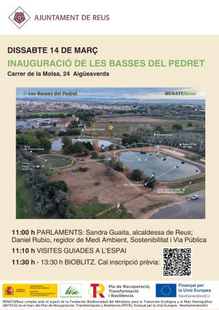 Cartell inauguració basses