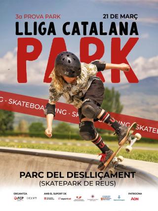 Cartell 3a prova a Reus Lliga catalana Skatepark