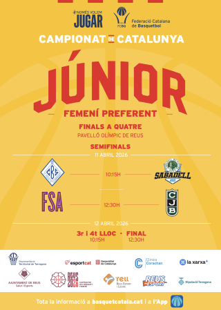 Cartell finals femení bàsquet