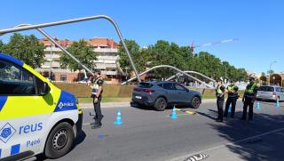 Control de seguretat viària de la Guàrdia Urbana