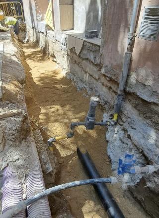 Obres xarxa d'aigües al carrer Dr Vilaseca