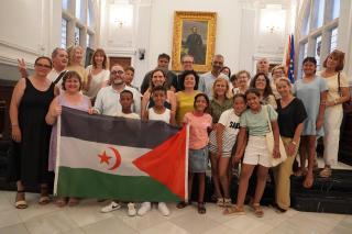 Recepció institucional als infants sahrauís que participen en el projecte «Vacances en Pau»