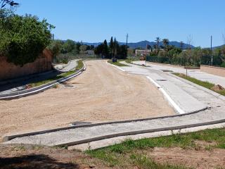Imatge de les obres del camí del Roquís