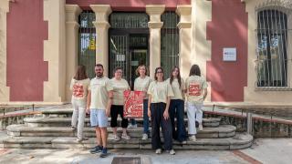 Part de l'equip del CNL amb samarreta Correllengua