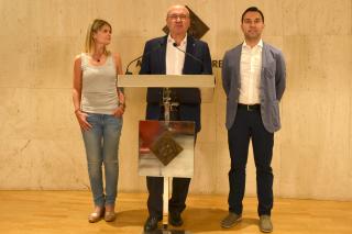 Roda de premsa Anunci acord de govern JxReus ERC i Ara Reus