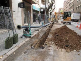 Obres aigües carrer Mare Molas