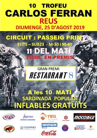 Cartell X Trofeu Carlos Ferran