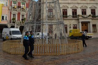 Patrulla de Guàrdia Urbana durant la campanya de Nadal